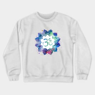 Om Sign Lotus Flower Crewneck Sweatshirt